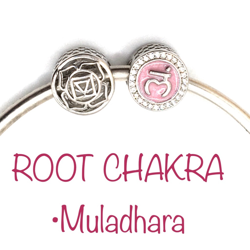 European charms Root Chakra & Muladhara Medallion 925 silver healing charms